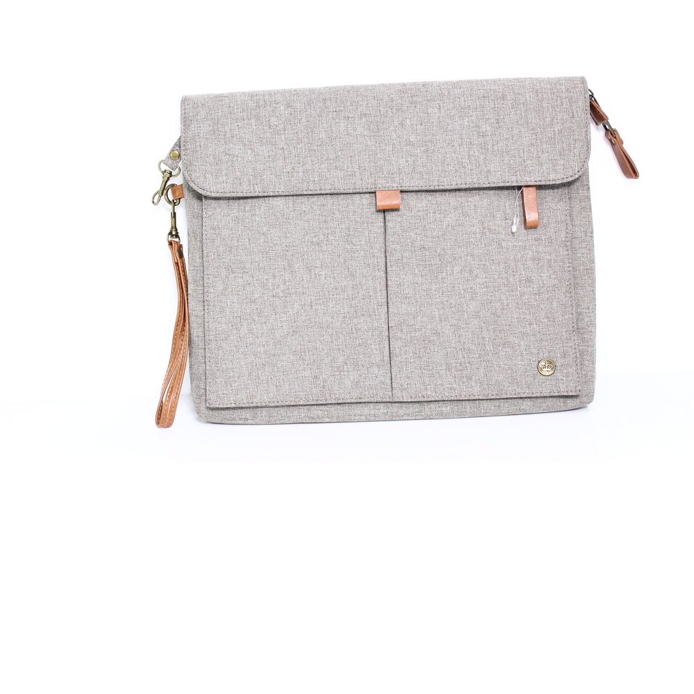 PKG Men's Bag Gray Size Medium Briefcase Laptop Case Accessory